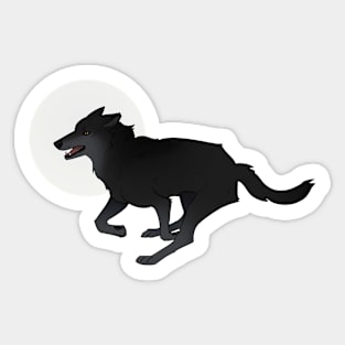 Run Wolf Run Sticker